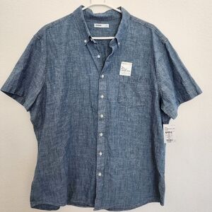 Sonoma Blue Casual Button Down Shirt Nwt XXL Mens